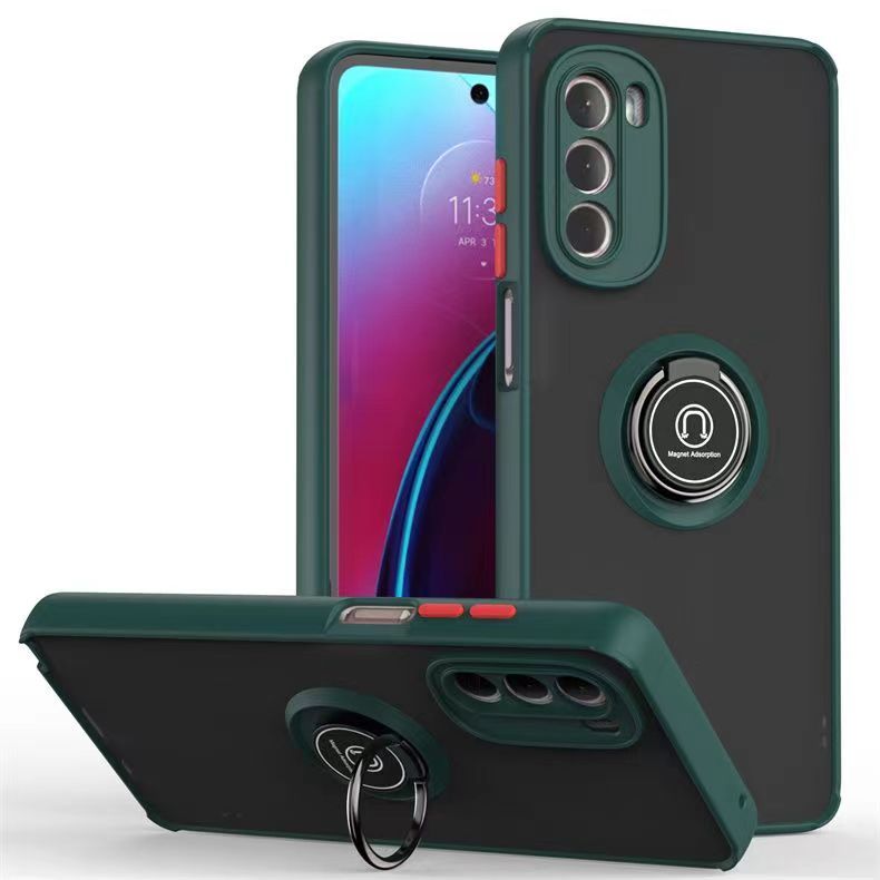 Phone Case for Motorola Moto G Stylus 5G (2022) , Shockproof Bumper [Drop-Protection] Case with Ring Holder Stand Magnetic Cover