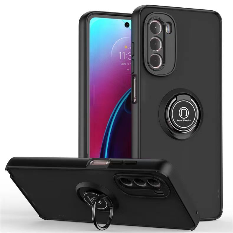 Phone Case for Motorola Moto G Stylus 5G (2022) , Shockproof Bumper [Drop-Protection] Case with Ring Holder Stand Magnetic Cover