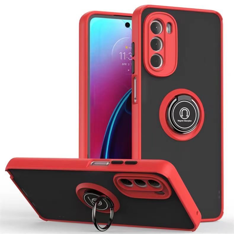 Phone Case for Motorola Moto G Stylus 5G (2022) , Shockproof Bumper [Drop-Protection] Case with Ring Holder Stand Magnetic Cover