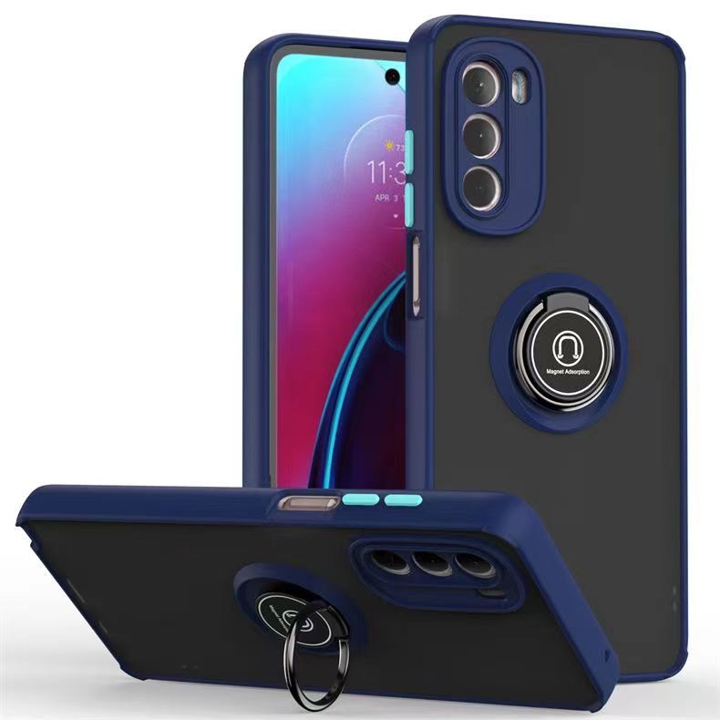 Phone Case for Motorola Moto G Stylus 5G (2022) , Shockproof Bumper [Drop-Protection] Case with Ring Holder Stand Magnetic Cover