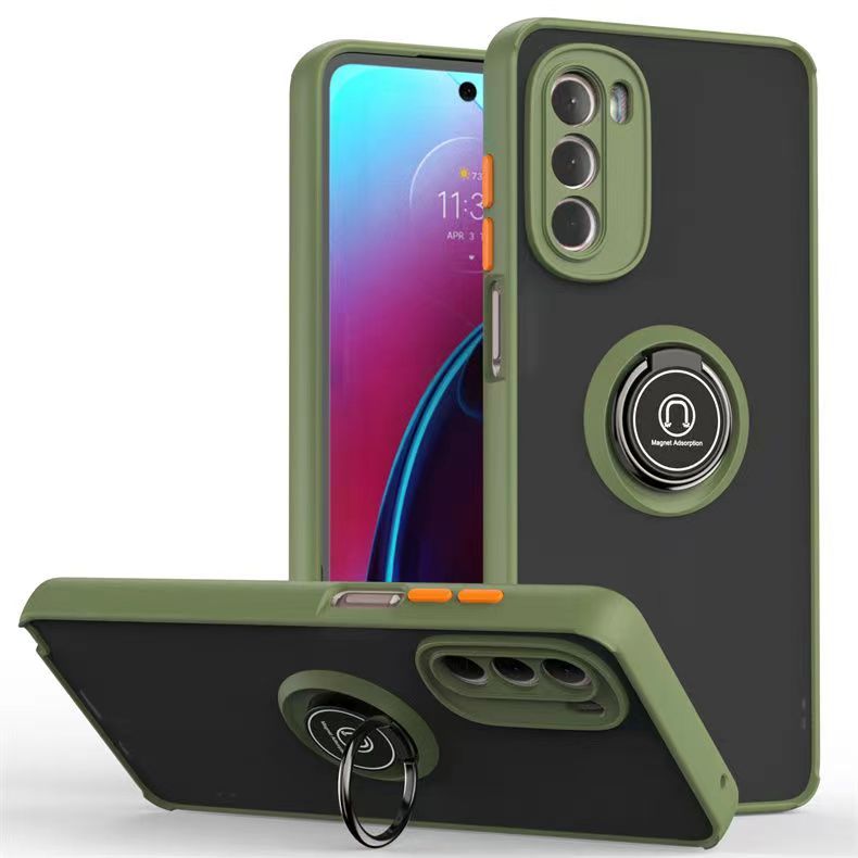 Phone Case for Motorola Moto G Stylus 5G (2022) , Shockproof Bumper [Drop-Protection] Case with Ring Holder Stand Magnetic Cover
