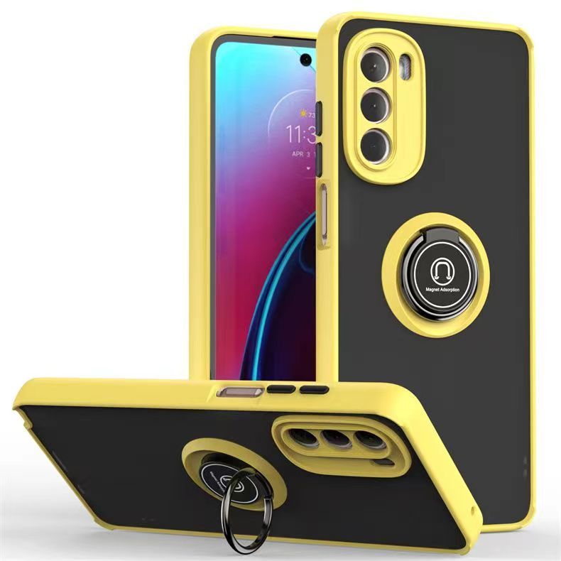 Phone Case for Motorola Moto G Stylus 5G (2022) , Shockproof Bumper [Drop-Protection] Case with Ring Holder Stand Magnetic Cover