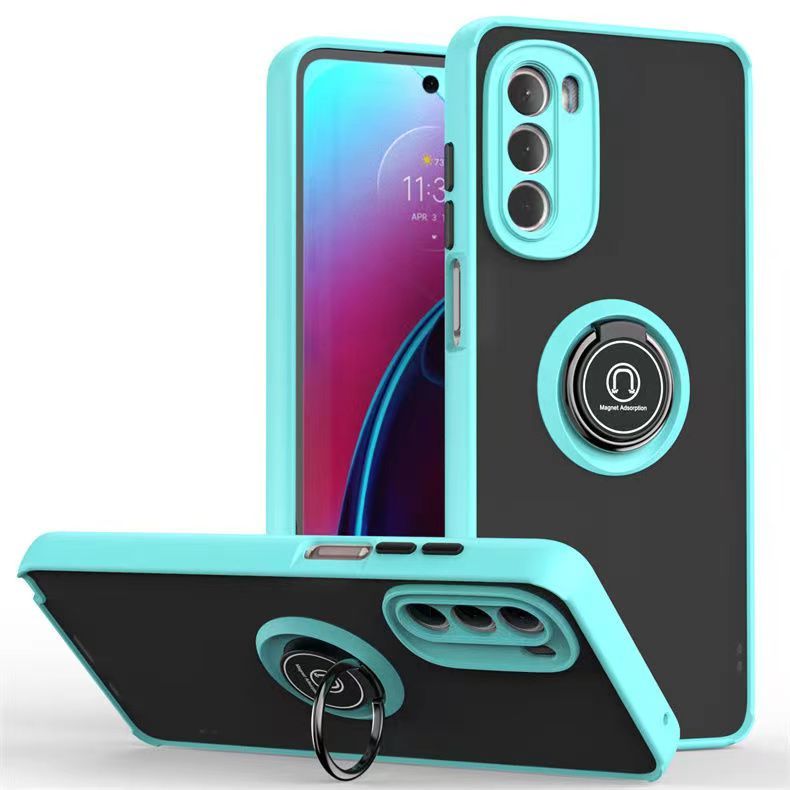 Phone Case for Motorola Moto G Stylus 5G (2022) , Shockproof Bumper [Drop-Protection] Case with Ring Holder Stand Magnetic Cover