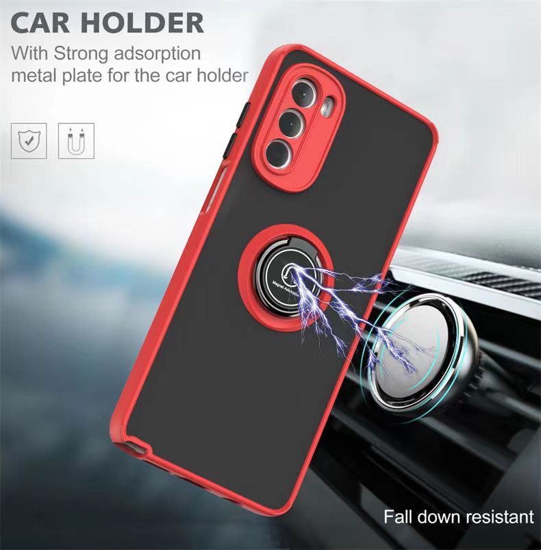 Phone Case for Motorola Moto G Stylus 5G (2022) , Shockproof Bumper [Drop-Protection] Case with Ring Holder Stand Magnetic Cover