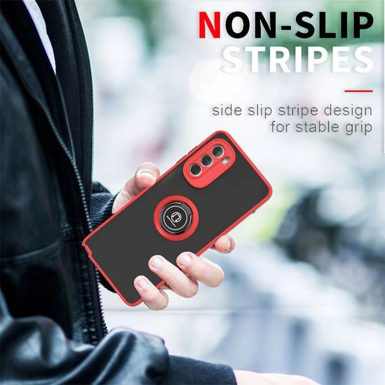 Phone Case for Motorola Moto G Stylus 5G (2022) , Shockproof Bumper [Drop-Protection] Case with Ring Holder Stand Magnetic Cover