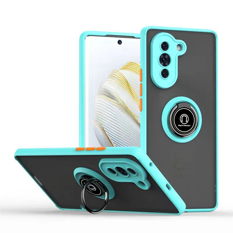 Phone Case for Huawei Nova 10, Shockproof Bumper [Drop-Protection] Case with Ring Holder Stand Magnetic Cover