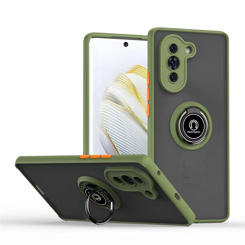 Phone Case for Huawei Nova 10, Shockproof Bumper [Drop-Protection] Case with Ring Holder Stand Magnetic Cover