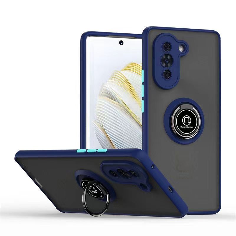 Phone Case for Huawei Nova 10, Shockproof Bumper [Drop-Protection] Case with Ring Holder Stand Magnetic Cover