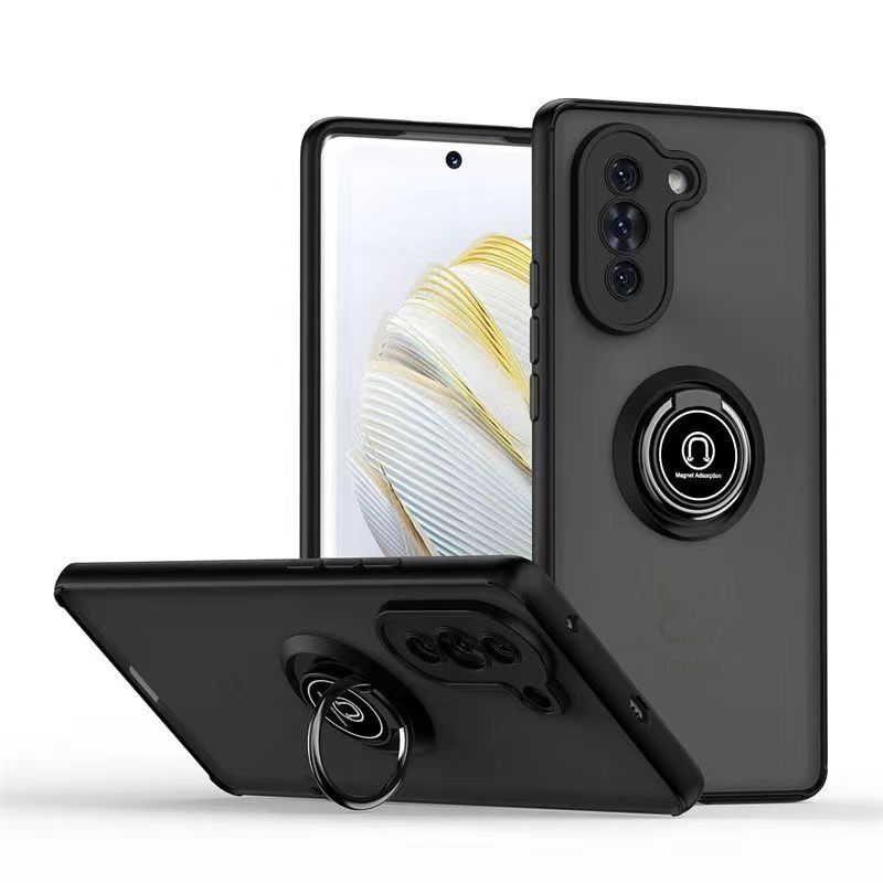 Phone Case for Huawei Nova 10, Shockproof Bumper [Drop-Protection] Case with Ring Holder Stand Magnetic Cover