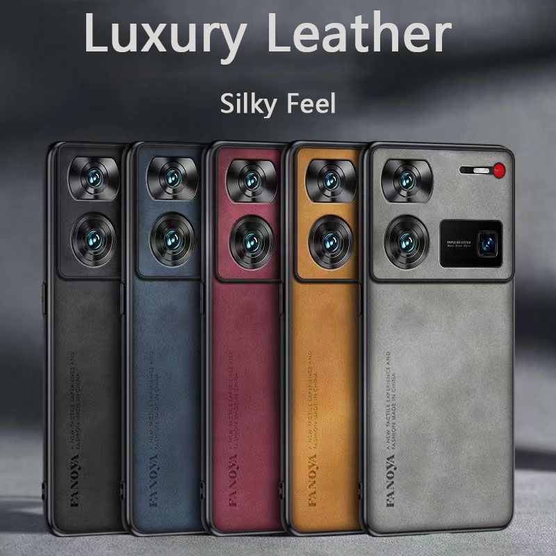 Luxury Business Retro Leather Phone Case For ZTE nubia Z60 Ultra, Shockproof Fall prevention Protective Case