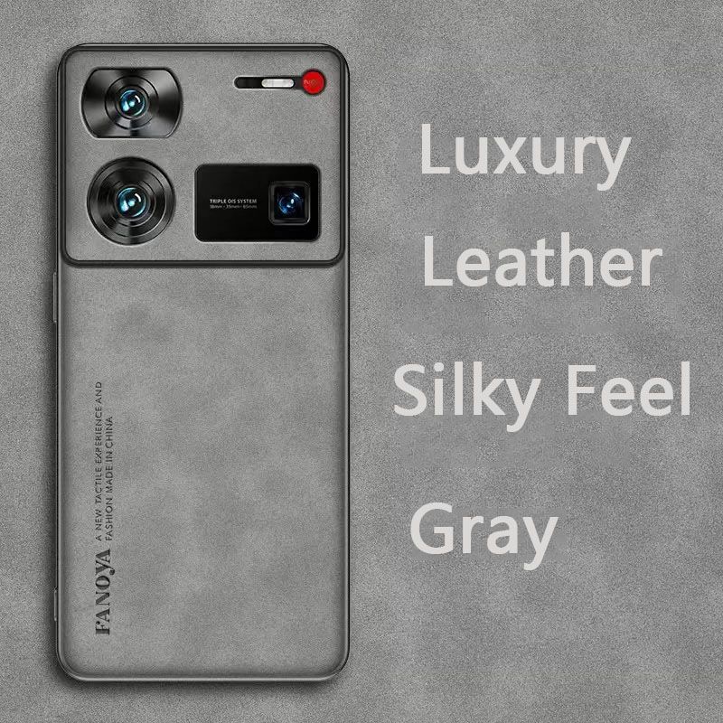 Luxury Business Retro Leather Phone Case For ZTE nubia Z60 Ultra, Shockproof Fall prevention Protective Case