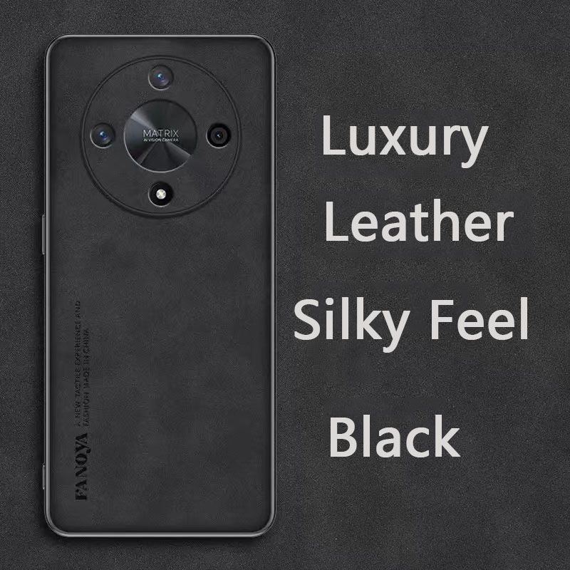 Luxury Business Retro Leather Phone Case For Honor X9b, Shockproof Fall prevention Protective Case