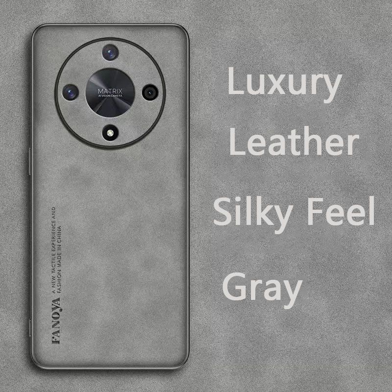 Luxury Business Retro Leather Phone Case For Honor X9b, Shockproof Fall prevention Protective Case