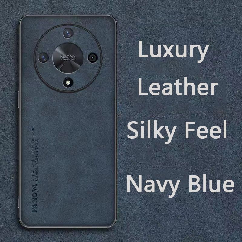 Luxury Business Retro Leather Phone Case For Honor X9b, Shockproof Fall prevention Protective Case