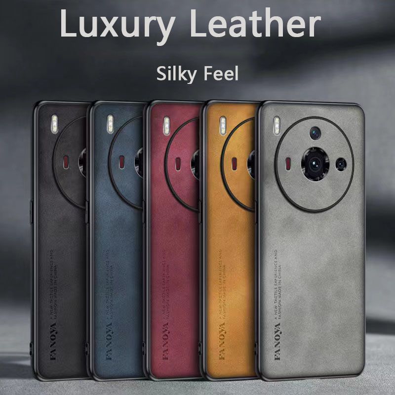 Luxury Business Retro Leather Phone Case For ZTE nubia Z50S Pro, Shockproof Fall prevention Protective Case