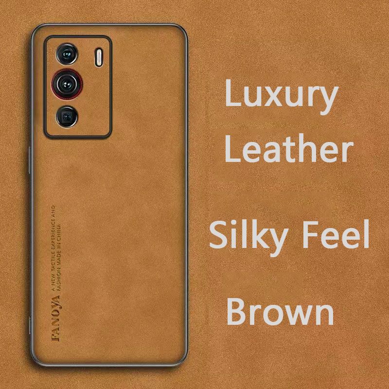 Luxury Business Retro Leather Phone Case For ZTE nubia Z40 Pro, Shockproof Fall prevention Protective Case