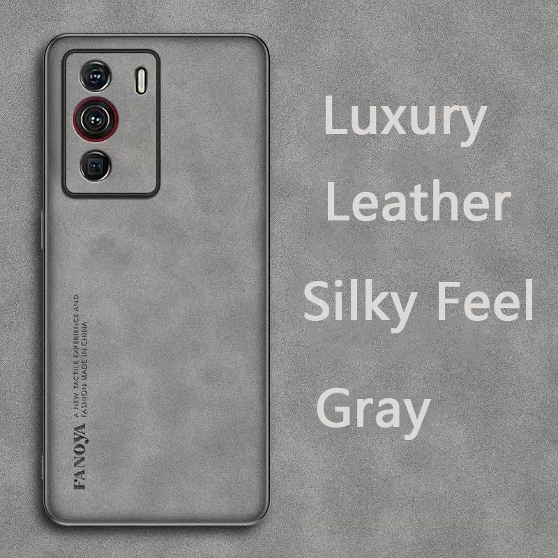 Luxury Business Retro Leather Phone Case For ZTE nubia Z40 Pro, Shockproof Fall prevention Protective Case
