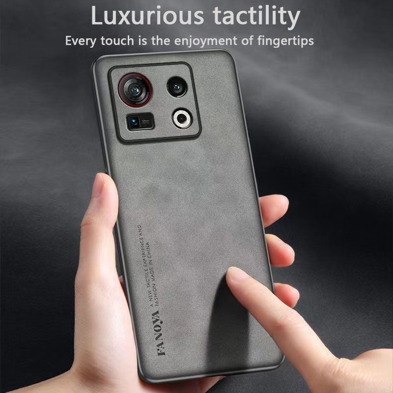 Luxury Business Retro Leather Phone Case For ZTE nubia Z40S Pro, Shockproof Fall prevention Protective Case
