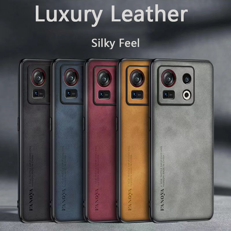 Luxury Business Retro Leather Phone Case For ZTE nubia Z40S Pro, Shockproof Fall prevention Protective Case