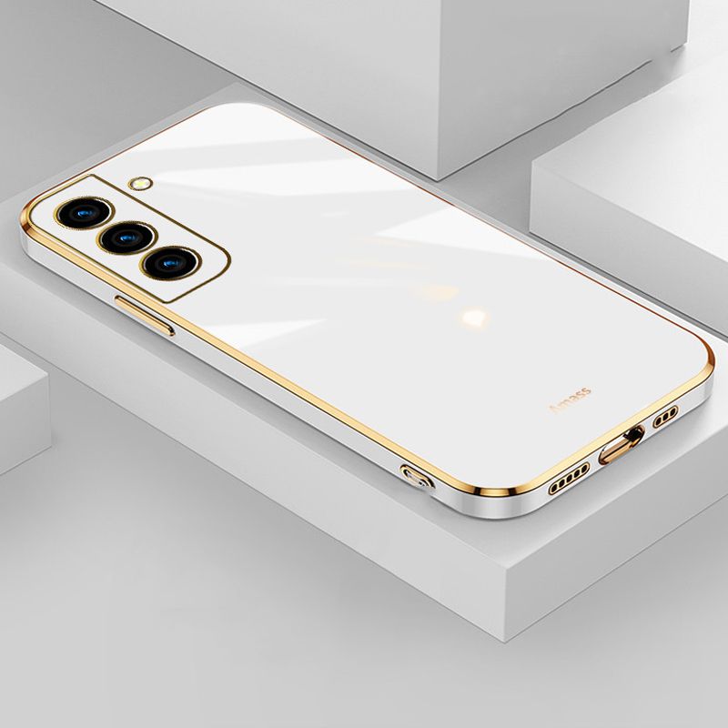 Phone Case for Samsung Galaxy A55 A35 A25 A15 A05S A54 A34 A24 A14 A33 A53 Shockproof Bumper Colourful Straight Edge Plating Silicone Cover