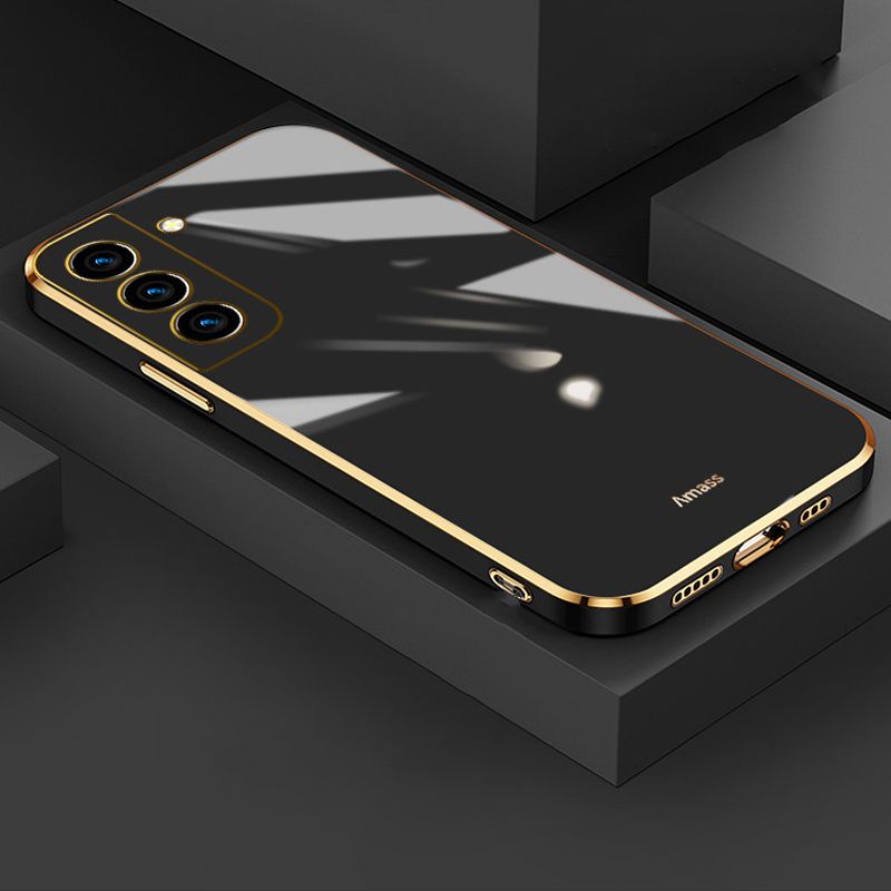 Phone Case for Samsung Galaxy A55 A35 A25 A15 A05S A54 A34 A24 A14 A33 A53 Shockproof Bumper Colourful Straight Edge Plating Silicone Cover