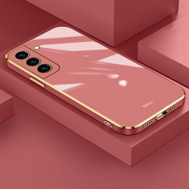 Phone Case for Samsung Galaxy A55 A35 A25 A15 A05S A54 A34 A24 A14 A33 A53 Shockproof Bumper Colourful Straight Edge Plating Silicone Cover