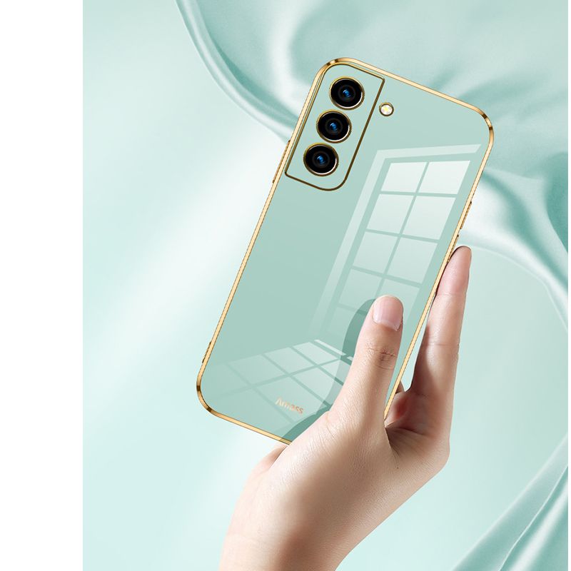 Phone Case for Samsung Galaxy A55 A35 A25 A15 A05S A54 A34 A24 A14 A33 A53 Shockproof Bumper Colourful Straight Edge Plating Silicone Cover