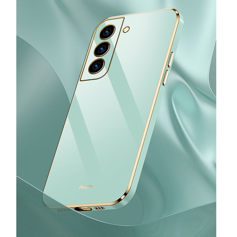 Phone Case for Samsung Galaxy A55 A35 A25 A15 A05S A54 A34 A24 A14 A33 A53 Shockproof Bumper Colourful Straight Edge Plating Silicone Cover