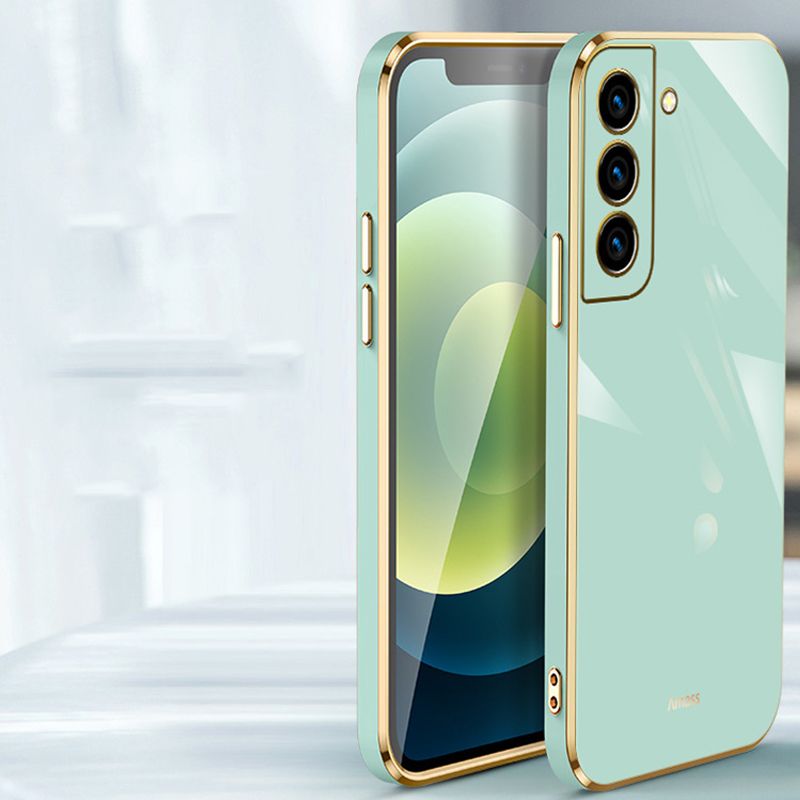 Phone Case for Samsung Galaxy A55 A35 A25 A15 A05S A54 A34 A24 A14 A33 A53 Shockproof Bumper Colourful Straight Edge Plating Silicone Cover