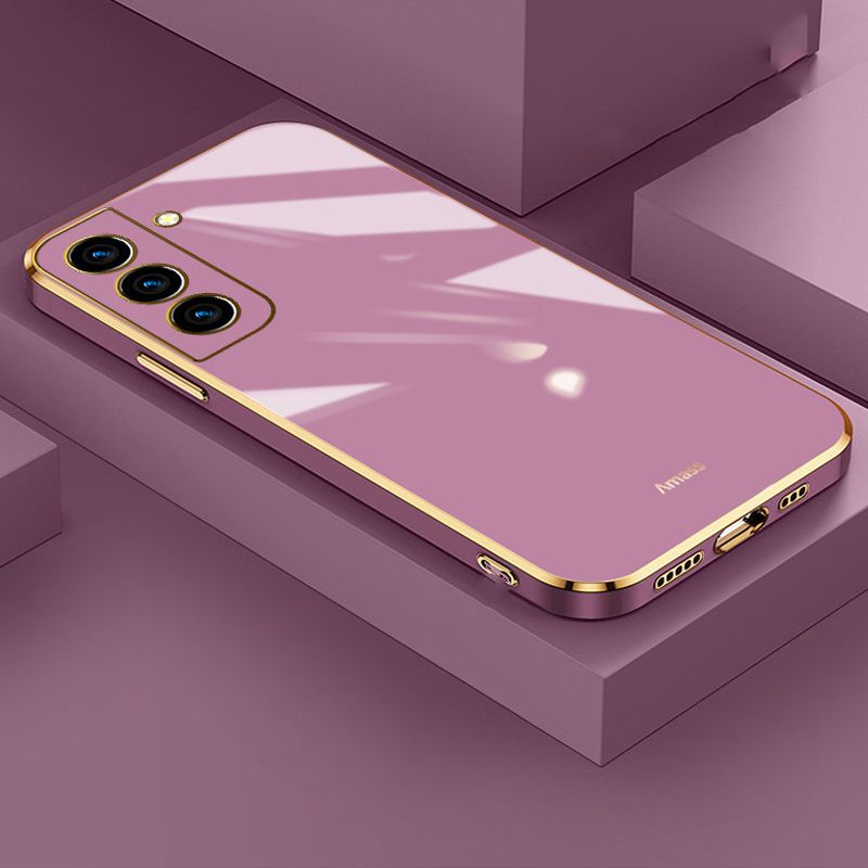 Phone Case for Samsung Galaxy A55 A35 A25 A15 A05S A54 A34 A24 A14 A33 A53 Shockproof Bumper Colourful Straight Edge Plating Silicone Cover