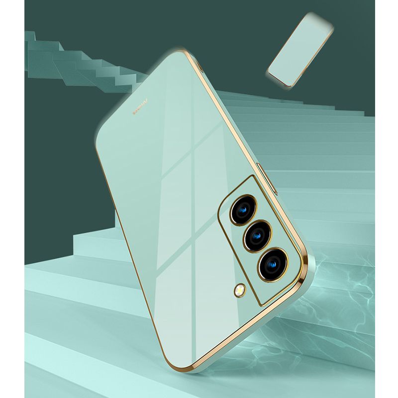 Phone Case for Samsung Galaxy A55 A35 A25 A15 A05S A54 A34 A24 A14 A33 A53 Shockproof Bumper Colourful Straight Edge Plating Silicone Cover