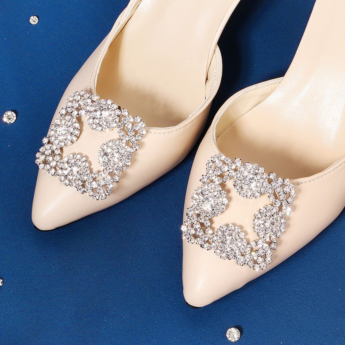 Personalised DIY Bridal Shoe Clips Daily Versatile Removable Rhinestone Shoe Buckles