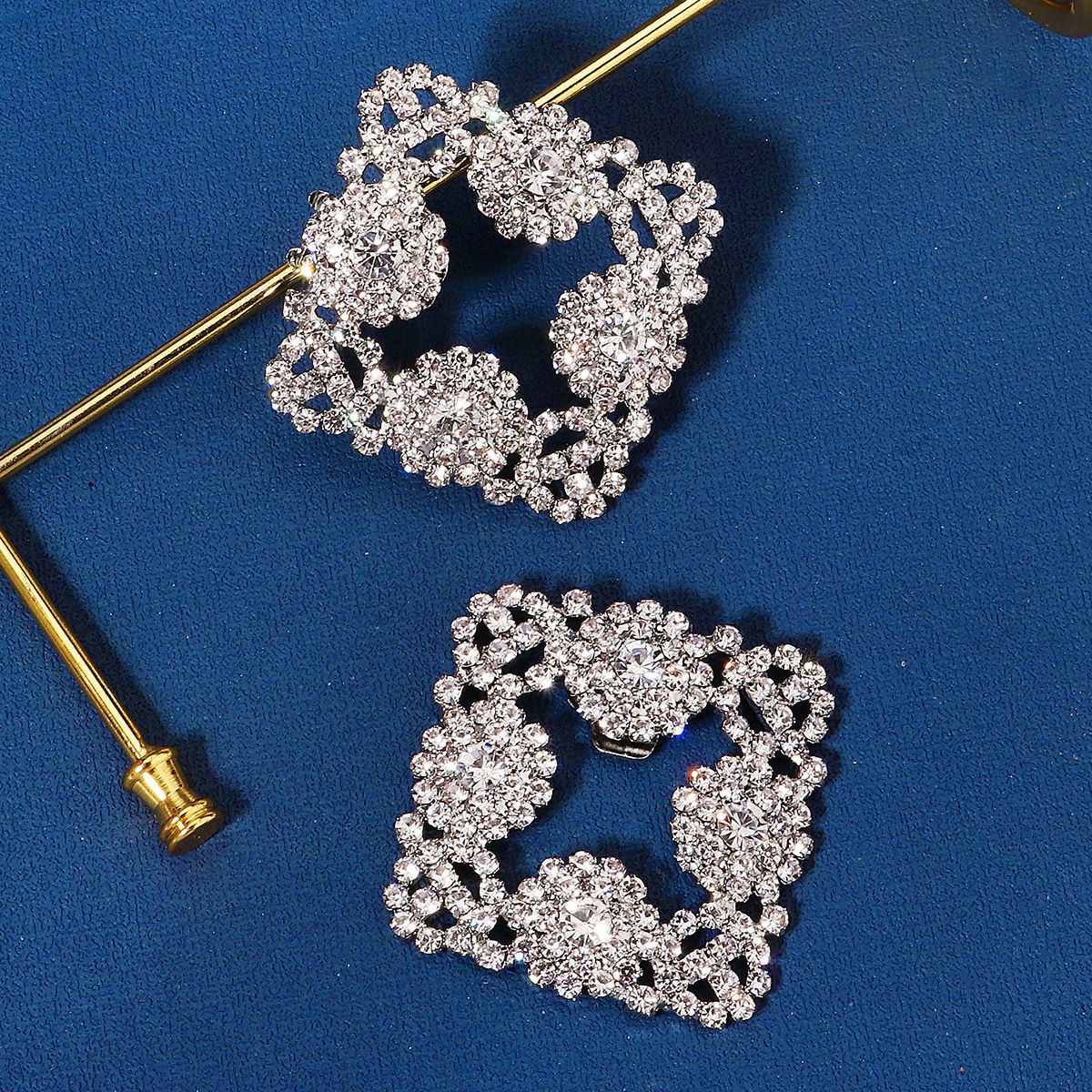 Personalised DIY Bridal Shoe Clips Daily Versatile Removable Rhinestone Shoe Buckles
