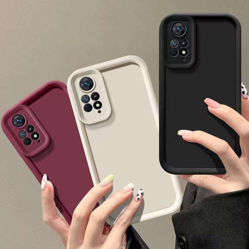 Silicone Phone Case For Xiaomi Redmi Note 12 Pro 4G/Note 11 Pro 6.67" Fall Prevention Protective Case
