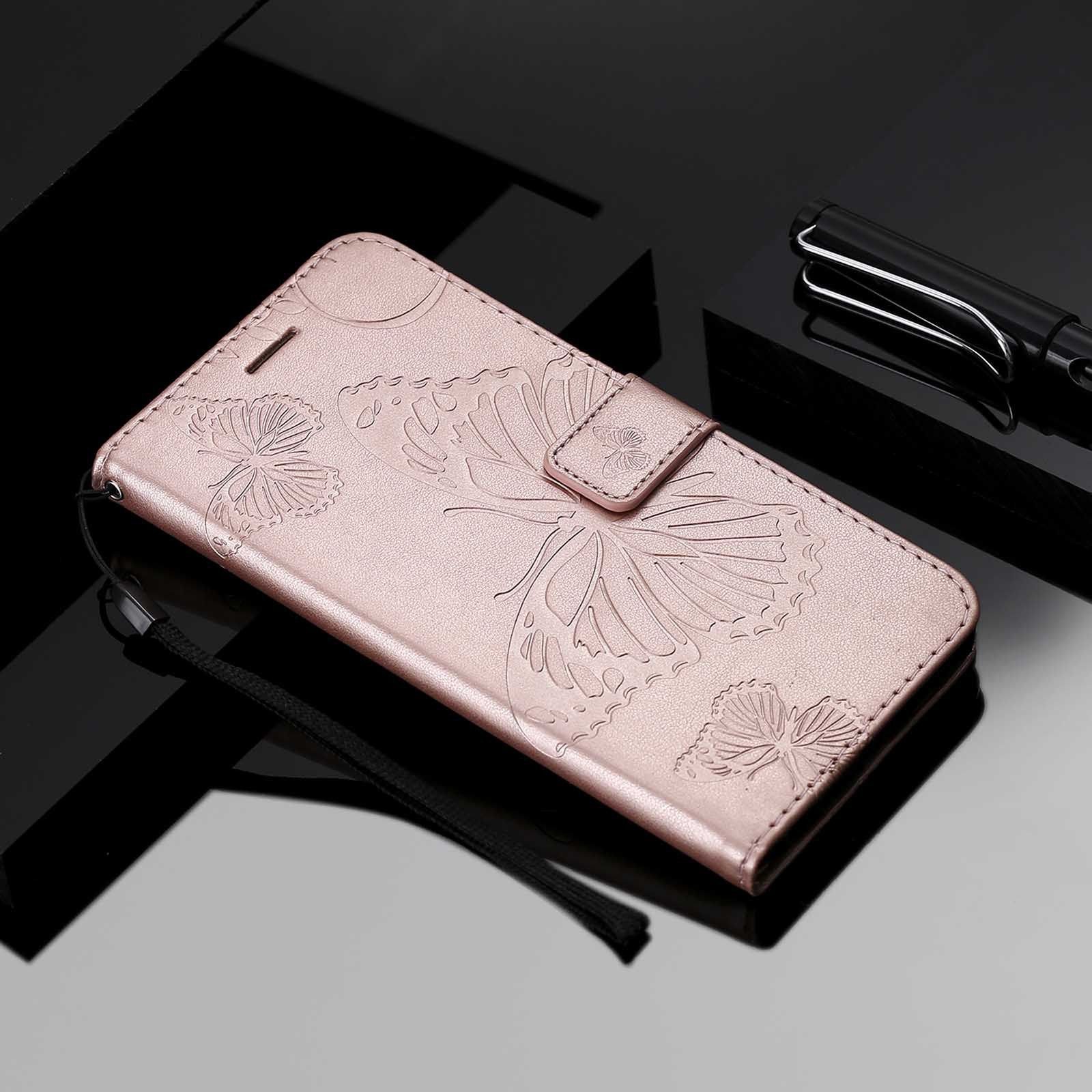 Flip Cover For Samsung Galaxy S8 S9 S10 S20 S21 FE S22 S23 Note 10 Plus S24 Ultra Note 8 9 20 Ultra Leather Case [Flip Vintage Leather] Wallet Shockproof Durable Retro Phone Case