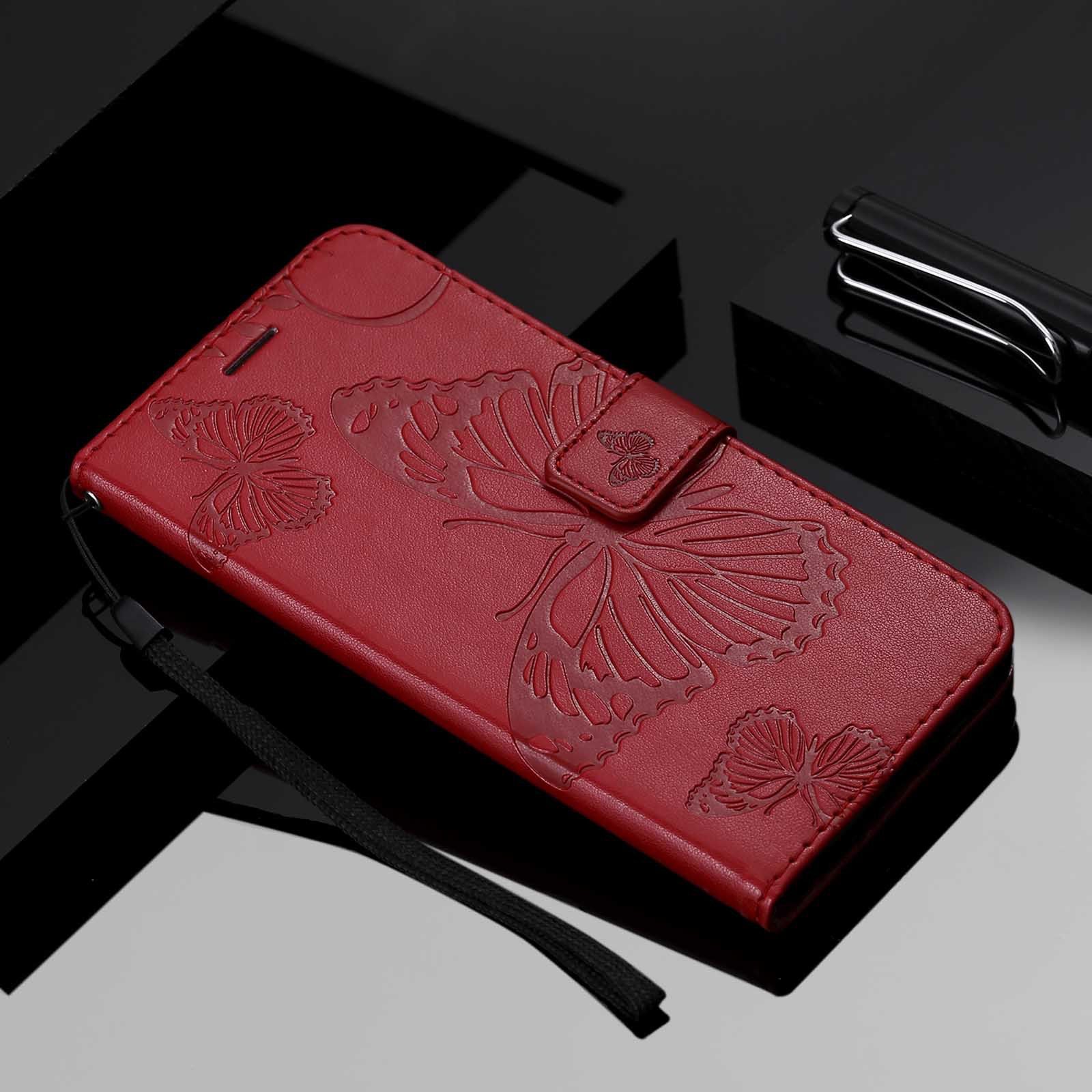 Flip Cover For Samsung Galaxy S8 S9 S10 S20 S21 FE S22 S23 Note 10 Plus S24 Ultra Note 8 9 20 Ultra Leather Case [Flip Vintage Leather] Wallet Shockproof Durable Retro Phone Case