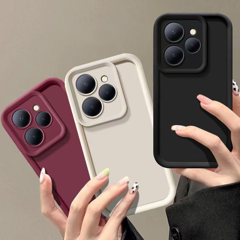 Silicone Phone Case For Tecno Spark 20C 6.6"/ Spark 20 6.6" / Spark Go 2024 6.6" / Pop 8 6.6" Infinix Smart 8 6.6" Fall Prevention Protective Case