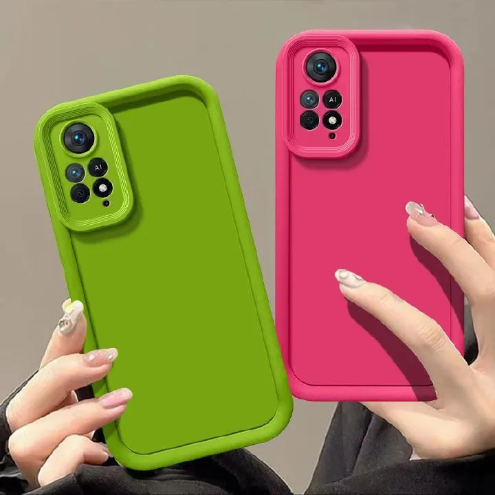 Silicone Phone Case For Xiaomi Redmi Note 12 Pro 4G/Note 11 Pro 6.67" Fall Prevention Protective Case