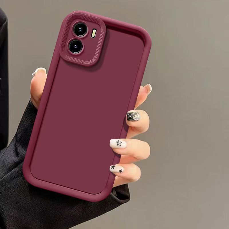 Fashion Silicone Phone Case For Vivo Y15s/Y01/Y15A, Fall Prevention Protective Case