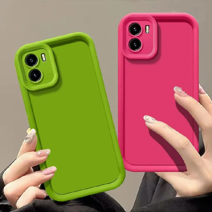 Fashion Silicone Phone Case For Vivo Y15s/Y01/Y15A, Fall Prevention Protective Case