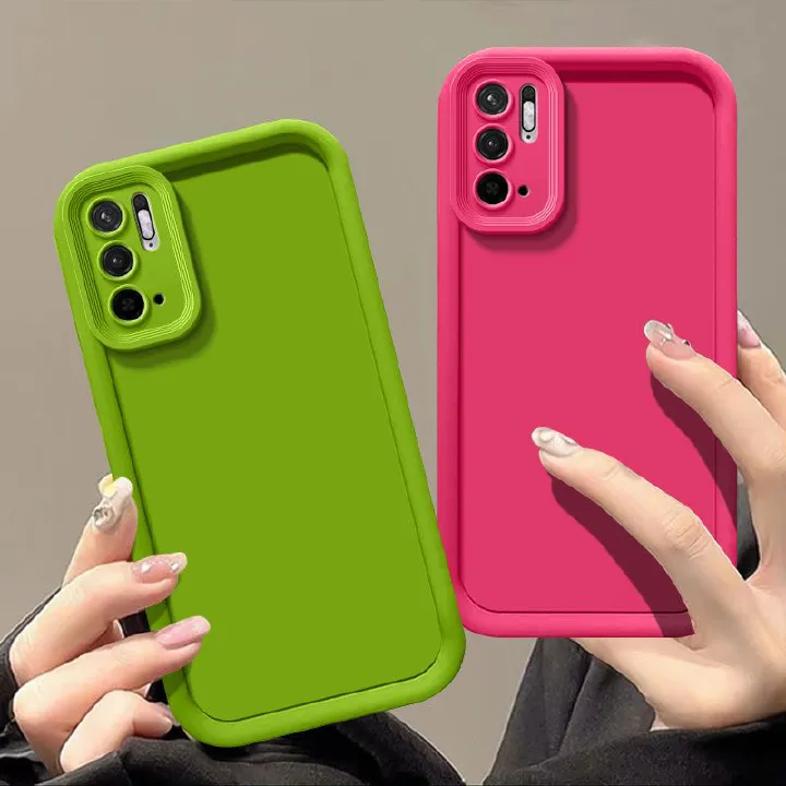 Fashion Silicone Phone Case For Xiaomi Redmi Note 10 5G Fall Prevention Protective Case