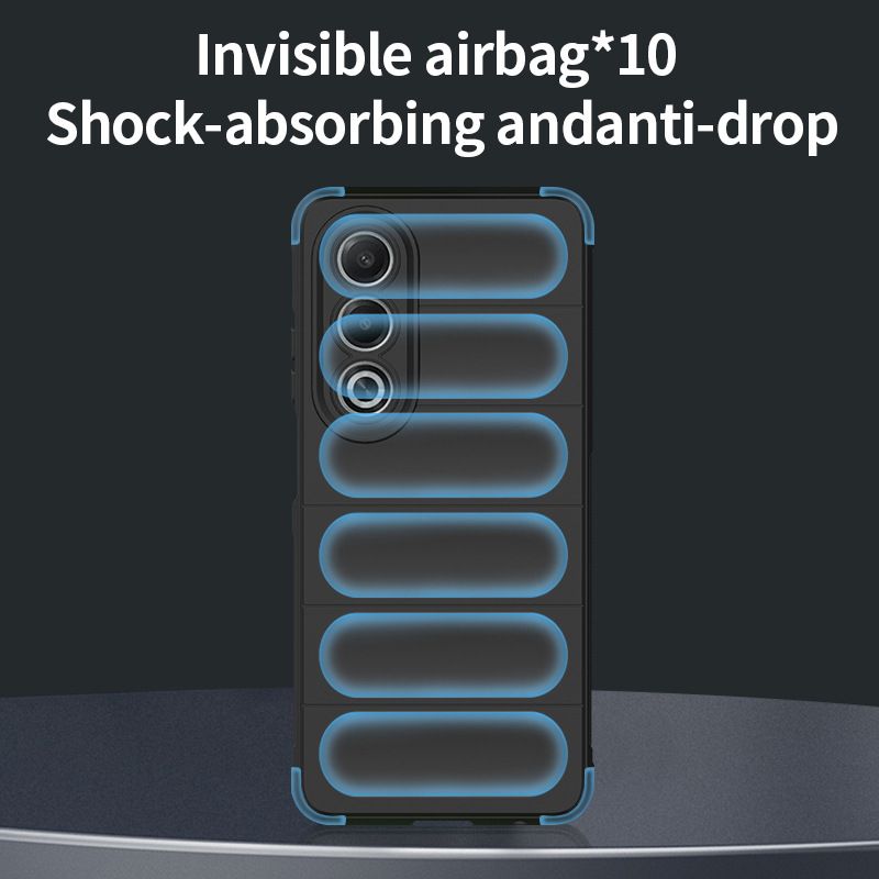 Luxury Skin Feeling Air Sac Silicone Phone Case For OPPO A80 5G/A3 Pro 5G Non Slip Anti Fall Protective Case