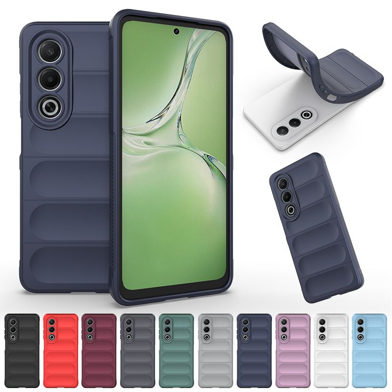 Luxury Skin Feeling Air Sac Silicone Phone Case For OPPO A80 5G/A3 Pro 5G Non Slip Anti Fall Protective Case