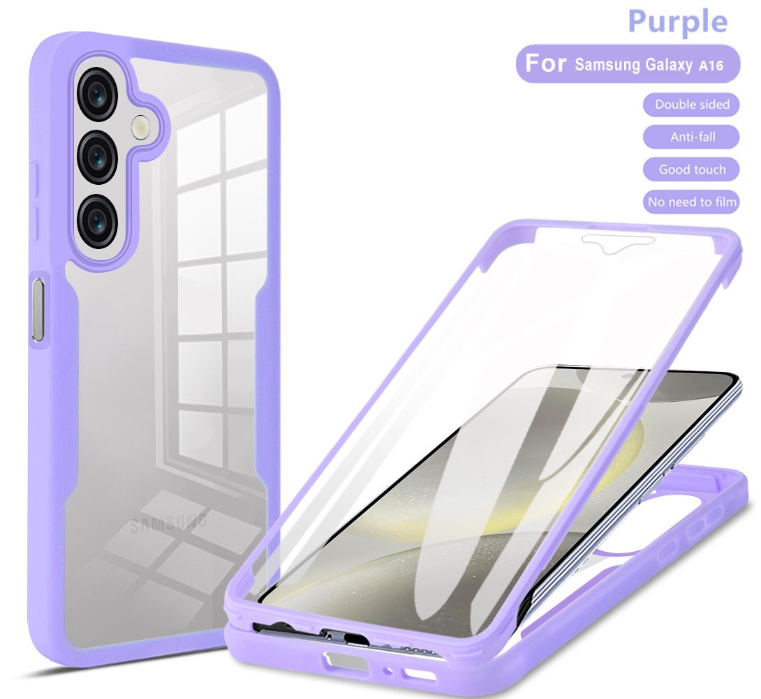 360 Full Protection Case for Samsung Galaxy A16 Cover Built-in Screen Protector