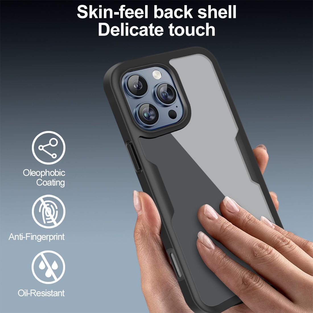 360 Full Protection Case for iPhone 16 Pro Max Cover Built-in Screen Protector