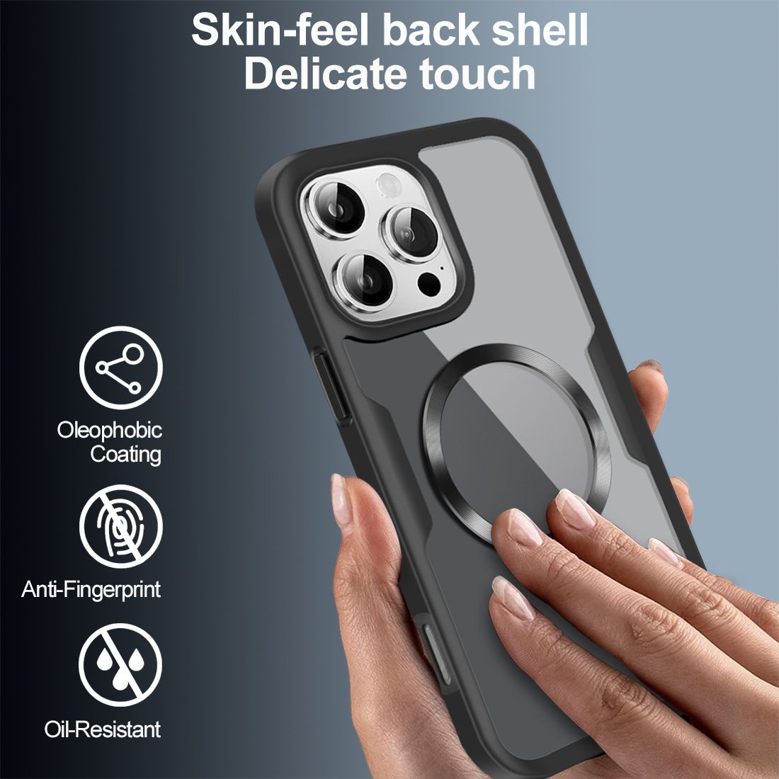 Magnetic Suction Case Total 360° Protection for iPhone 16 Pro Max Cover Built-in Screen Protector
