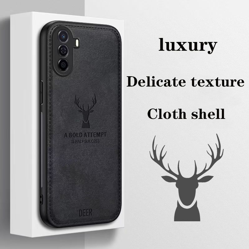 Phone Case For Huawei nova Y70/Y70 Plus/Y71 Simple Cloth Pattern Shockproof Bumper Cover