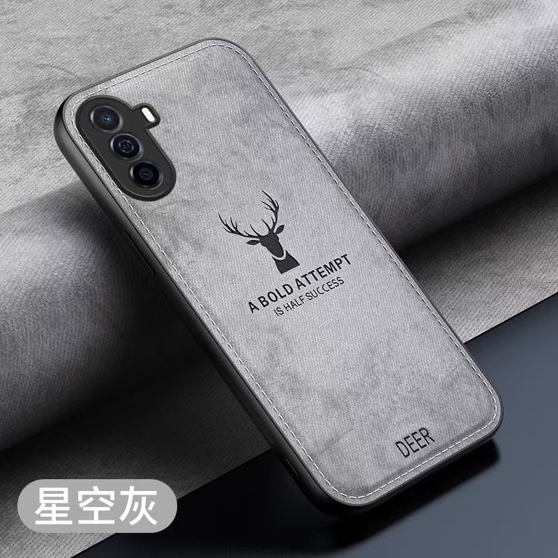 Phone Case For Huawei nova Y70/Y70 Plus/Y71 Simple Cloth Pattern Shockproof Bumper Cover