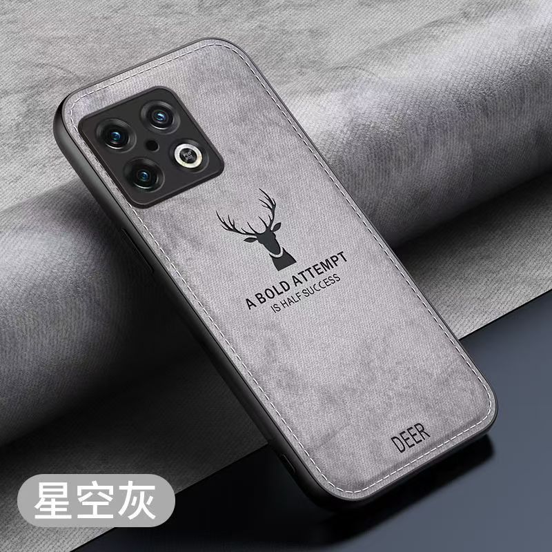 Phone Case For OnePlus 10 Pro Simple Cloth Pattern Shockproof Bumper Cover