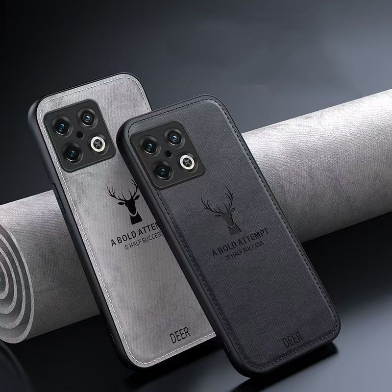 Phone Case For OnePlus 10 Pro Simple Cloth Pattern Shockproof Bumper Cover